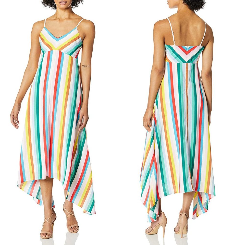 NWT Laundry by Shelli Segal Stripe Maxi Dress